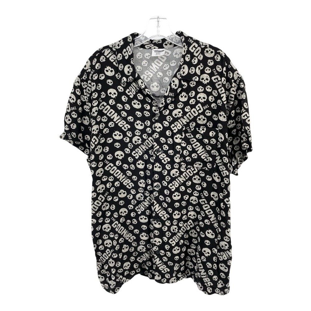 Goonies Button Down Shirt Men's 2XL Short Sleeve Casual‎ Hawaiian